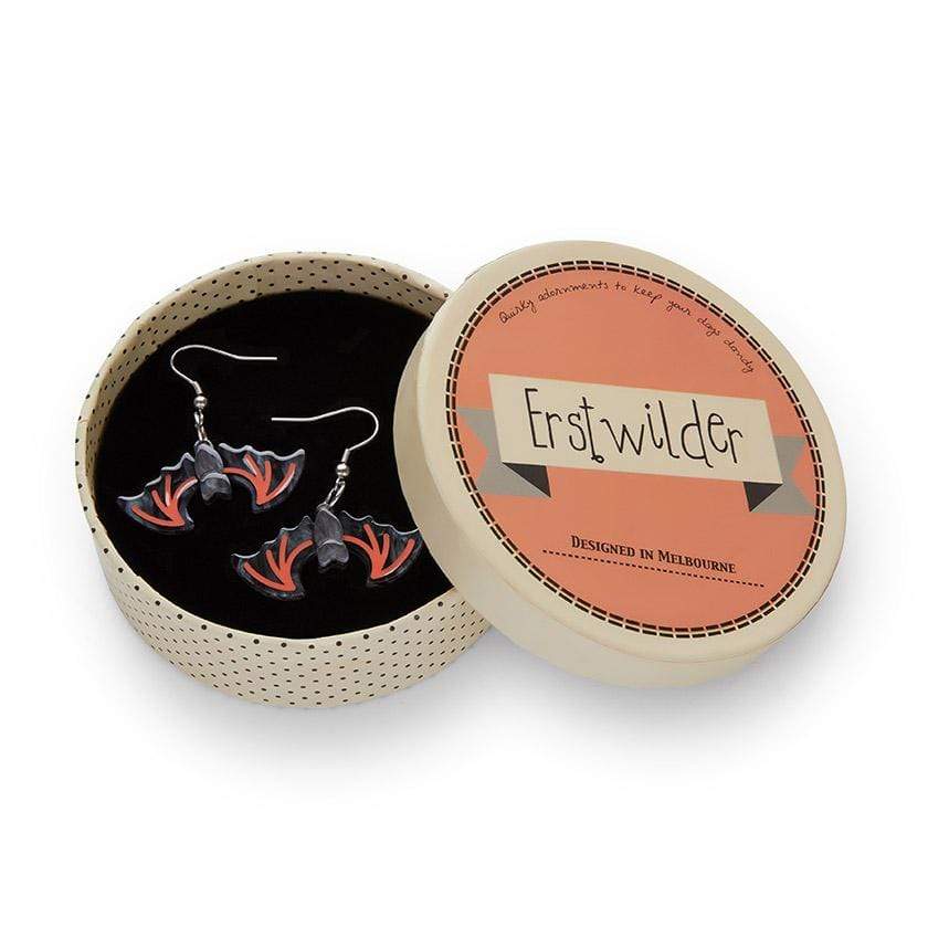 Erstwilder Bite Night Bat Earrings E6911-7361
