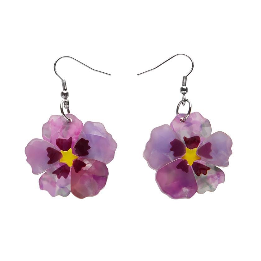 Purple Prose Earrings - Main Image