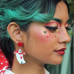 Erstwilder Knave of Heart Earrings E7449-8000