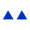 Erstwilder Essentials Triangle Bubble Resin Stud Earrings - Dark Blue EE0001-BU3100