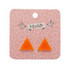 Erstwilder Essentials Triangle Bubble Resin Stud Earrings - Orange EE0001-BU6100
