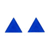 Erstwilder Essentials Triangle Glitter Resin Stud Earrings - Dark Blue EE0001-SG3100