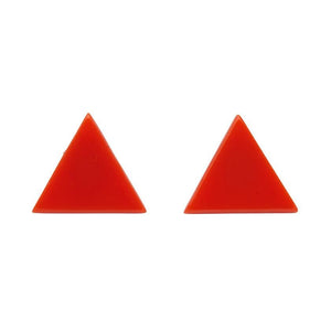 Erstwilder Essentials Triangle Solid Resin Stud Earrings - Orange EE0001-SO6100