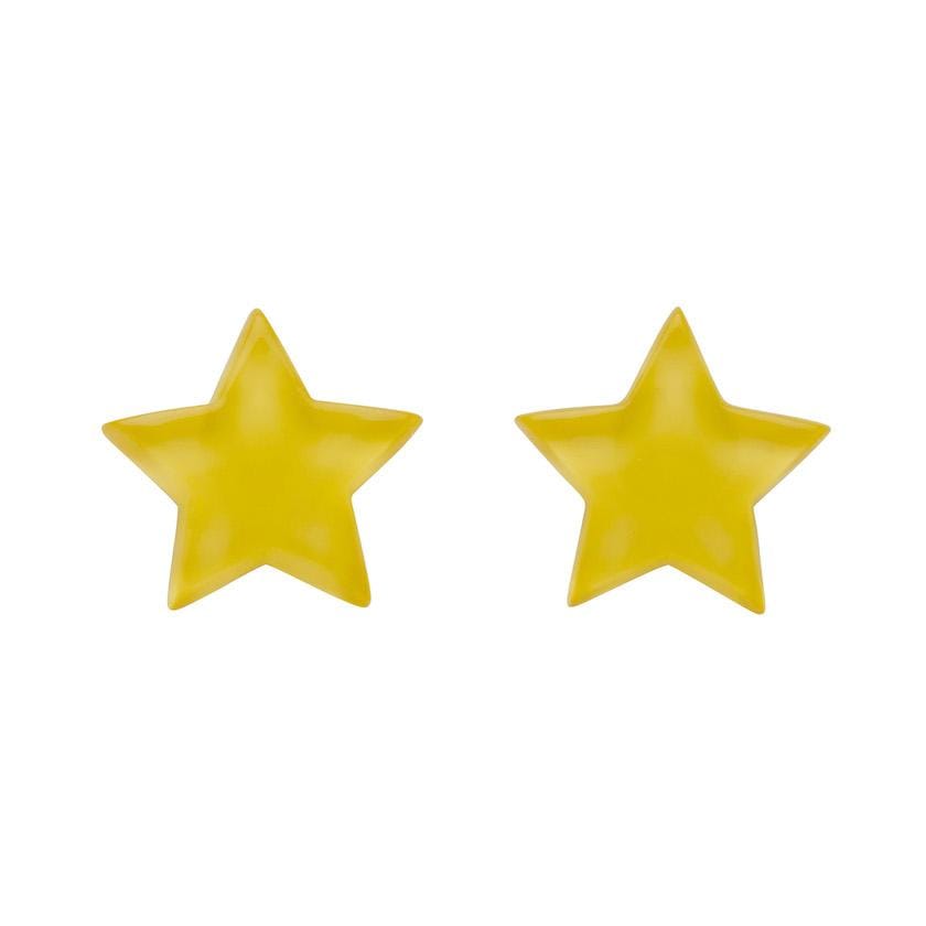 Erstwilder Essentials Star Bubble Resin Stud Earrings - Yellow EE0002-BU6000