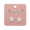 Erstwilder Essentials Star Bubble Resin Stud Earrings - White EE0002-BU8000