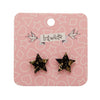 Erstwilder Essentials Star Chunky Glitter Resin Stud Earrings - Yellow Gold EE0002-CG6065