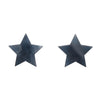 Star Marble Resin Stud Earrings - Blue Grey