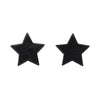 Erstwilder Essentials Star Textured Resin Stud Earrings - Black EE0002-RI7000