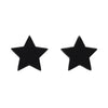 Star Solid Resin Stud Earrings - Black
