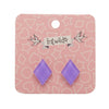 Erstwilder Essentials Diamond Bubble Resin Stud Earrings - Lavender EE0003-BU5100
