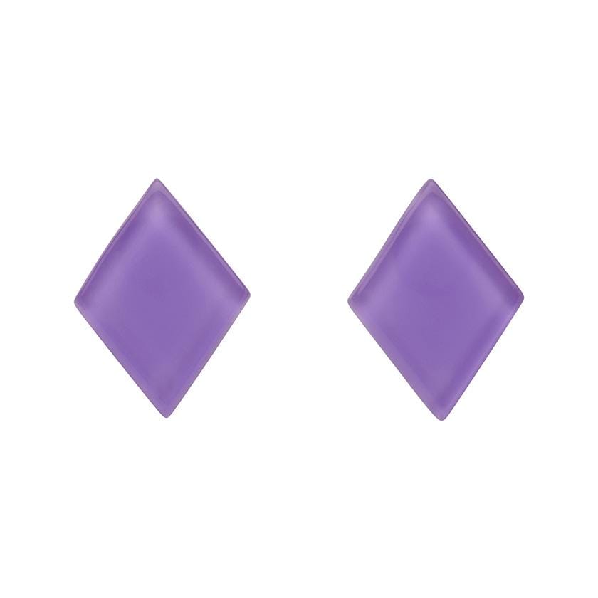 Erstwilder Essentials Diamond Bubble Resin Stud Earrings - Lavender EE0003-BU5100