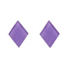 Diamond Bubble Resin Stud Earrings - Lavender