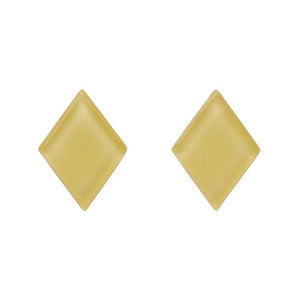 Erstwilder Essentials Diamond Bubble Resin Stud Earrings - Light Yellow EE0003-BU6700