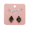 Erstwilder Essentials Diamond Chunky Glitter Resin Stud Earrings - Gold EE0003-CG6500