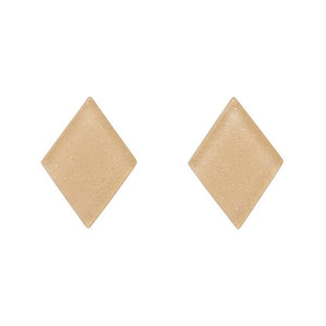 Erstwilder Essentials Diamond Glitter Resin Stud Earrings - Cream EE0003-SG8100