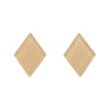 Diamond Glitter Resin Stud Earrings - Cream