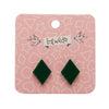 Erstwilder Essentials Diamond Solid Resin Stud Earrings - Emerald EE0003-SO4100