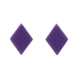 Erstwilder Essentials Diamond Solid Resin Stud Earrings - Lavender EE0003-SO5100