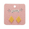 Erstwilder Essentials Diamond Solid Resin Stud Earrings - Light Yellow EE0003-SO6700