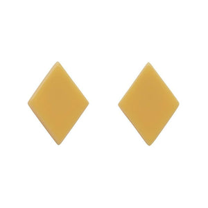 Erstwilder Essentials Diamond Solid Resin Stud Earrings - Light Yellow EE0003-SO6700