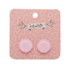 Erstwilder Essentials Circle Bubble Resin Stud Earrings - Light Pink EE0004-BU2100