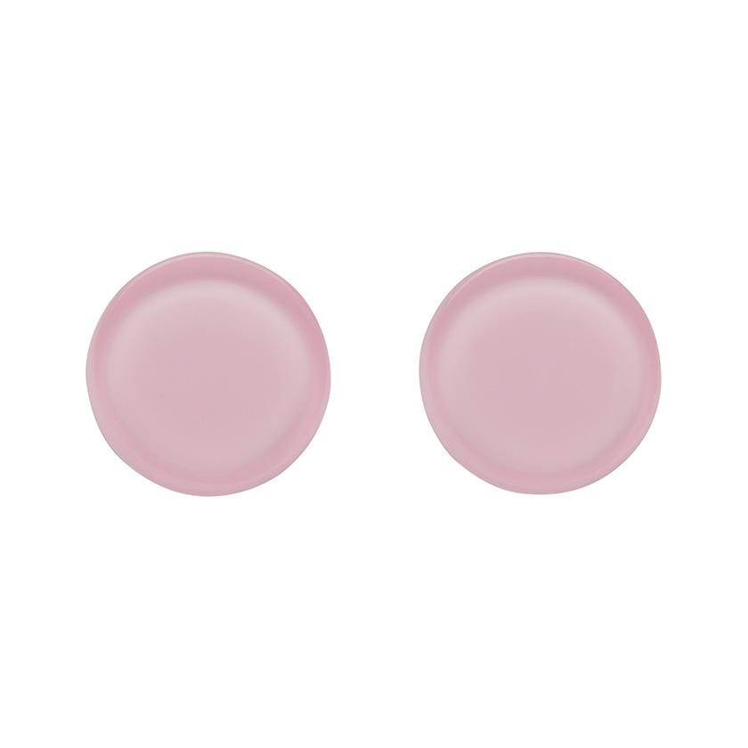 Erstwilder Essentials Circle Bubble Resin Stud Earrings - Light Pink EE0004-BU2100