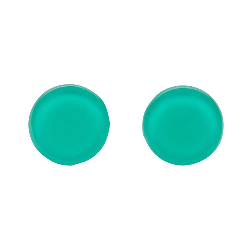 Erstwilder Essentials Circle Bubble Resin Stud Earrings - Mint EE0004-BU4300