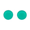 Circle Bubble Resin Stud Earrings - Mint