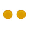 Circle Bubble Resin Stud Earrings - Yellow