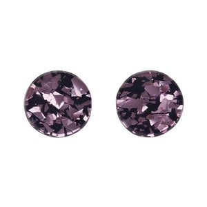 Erstwilder Essentials Circle Chunky Glitter Resin Stud Earrings - Pink EE0004-CG2100