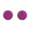 Erstwilder Essentials Circle Glitter Resin Stud Earrings - Purple EE0004-G5000