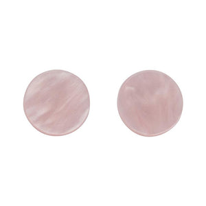 Erstwilder Essentials Circle Textured Resin Stud Earrings - Light Pink EE0004-RI2100