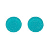 Erstwilder Essentials Circle Glitter Resin Stud Earrings - Turquoise EE0004-SG3300