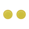 Erstwilder Essentials Circle Glitter Resin Stud Earrings - Yellow EE0004-SG6000