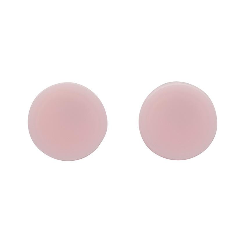 Erstwilder Essentials Circle Solid Resin Stud Earrings - Light Pink EE0004-SO2100