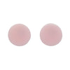 Circle Solid Resin Stud Earrings - Light Pink