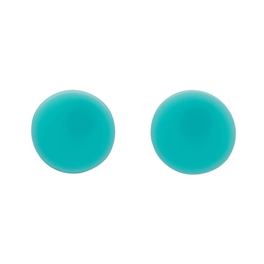 Erstwilder Essentials Circle Solid Resin Stud Earrings - Mint EE0004-SO4300