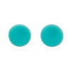 Circle Solid Resin Stud Earrings - Mint
