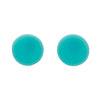 Circle Solid Resin Stud Earrings - Mint