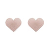 Erstwilder Essentials Heart Solid Glitter Stud Earrings - Pink EE0005-G2100