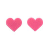 Erstwilder Essentials Heart Solid Resin Stud Earrings - Pink EE0005-SO2000