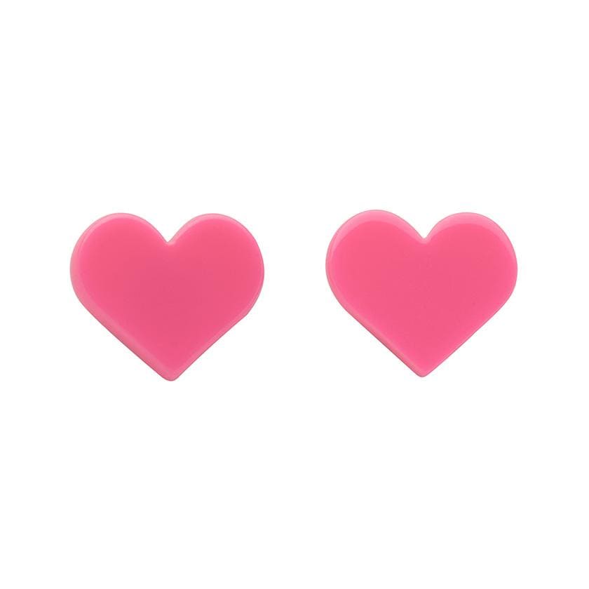 Erstwilder Essentials Heart Solid Resin Stud Earrings - Pink EE0005-SO2000