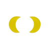 Erstwilder Essentials Crescent Moon Bubble Resin Stud Earrings - Yellow EE0006-BU6000