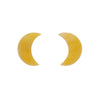 Erstwilder Essentials Crescent Moon Marble Resin Stud Earrings - Yellow EE0006-MA6000