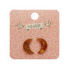 Erstwilder Essentials Crescent Moon Ripple Resin Stud Earrings - Gold EE0006-RI6500