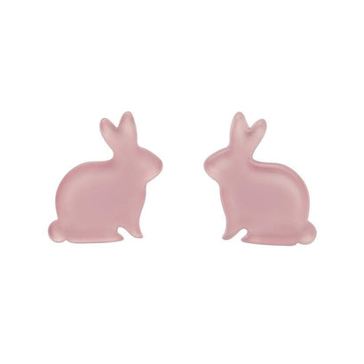 Erstwilder Essentials Bunny Bubble Resin Stud Earrings - Pink EE0007-BU2000