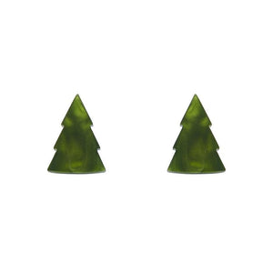 Erstwilder Essentials Tree Ripple Resin Stud Earrings - Green EE0010-RI4000