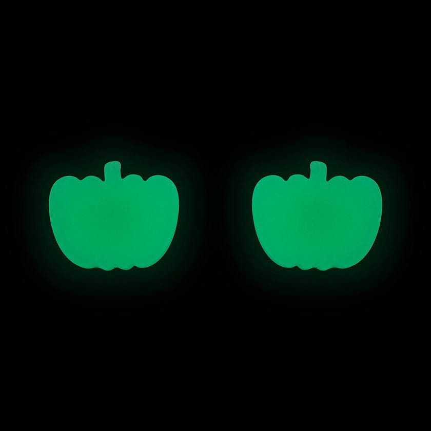 Erstwilder Essentials Pumpkin Glow in the Dark Resin Stud Earrings EE0013-GD8800