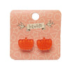 Erstwilder Essentials Pumpkin Glitter Resin Stud Earrings - Orange EE0013-SG6100