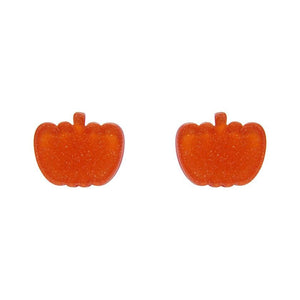 Erstwilder Essentials Pumpkin Glitter Resin Stud Earrings - Orange EE0013-SG6100